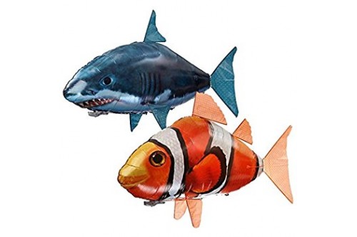 Giant Shark and Fish Airwalker Helium Inflation